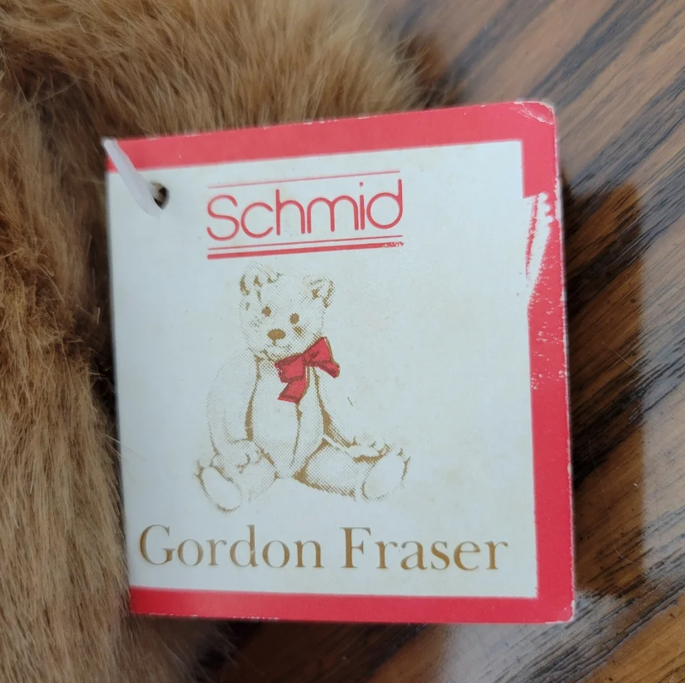 Vintage SCHMID 1984 Musical Collectibles Stuffed Bear By Gordon Fraser